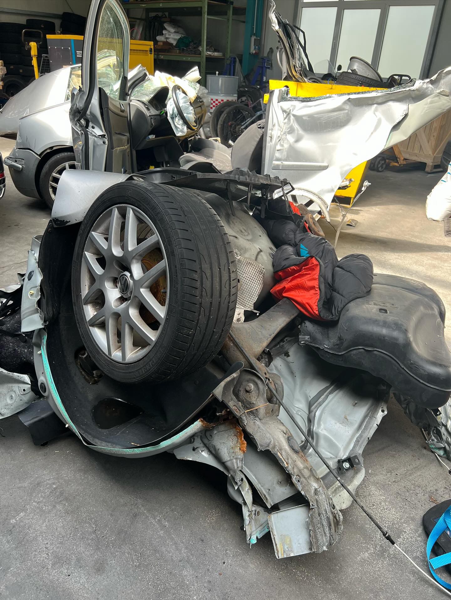 Bewertung eines Unfallschadens an einem Fahrzeug